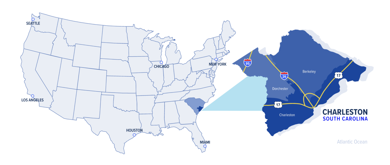Charleston Map