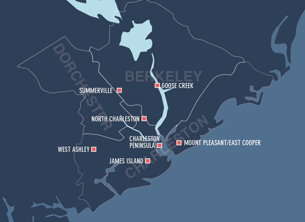 Charleston Region Map