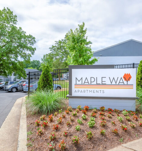 The entrance to Maple Way apartments in Charleston, SC.