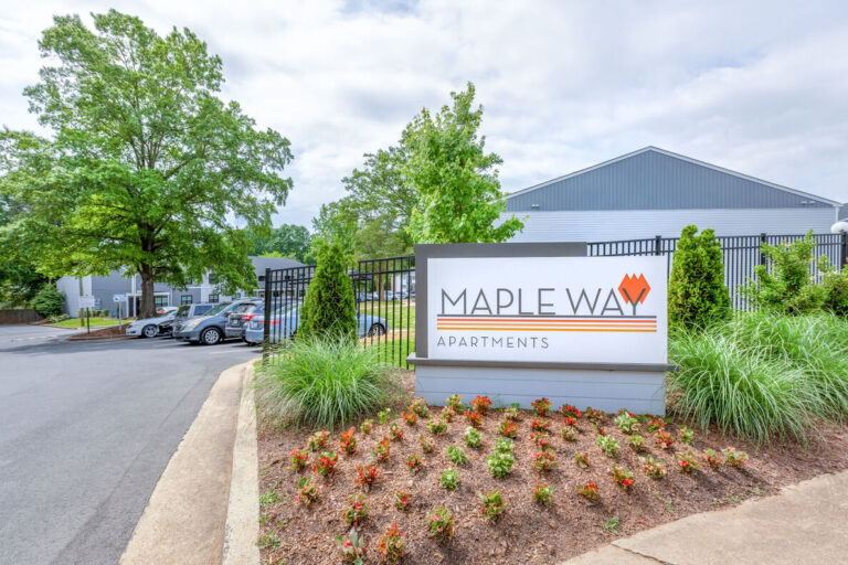 The entrance to Maple Way apartments in Charleston, SC.
