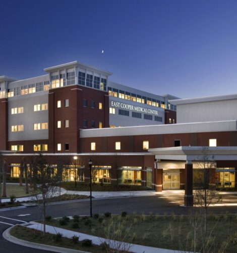 The exterior of East Cooper Medical Center in South Carolina.