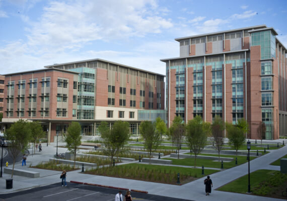 The exterior of large medical buildings in the Charleston region.